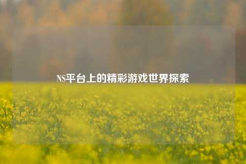 NS平台上的精彩游戏世界探索